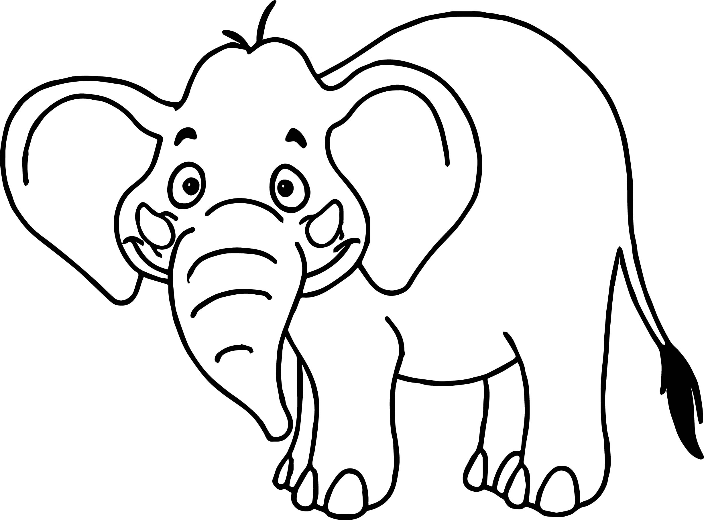 Elephant Cartoon Drawing at GetDrawings | Free download