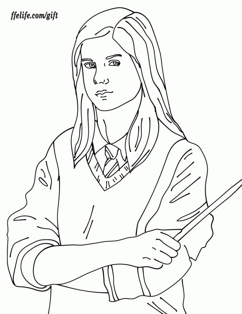 Harry Potter Easy Coloring Pages Ginny Coloring Pages