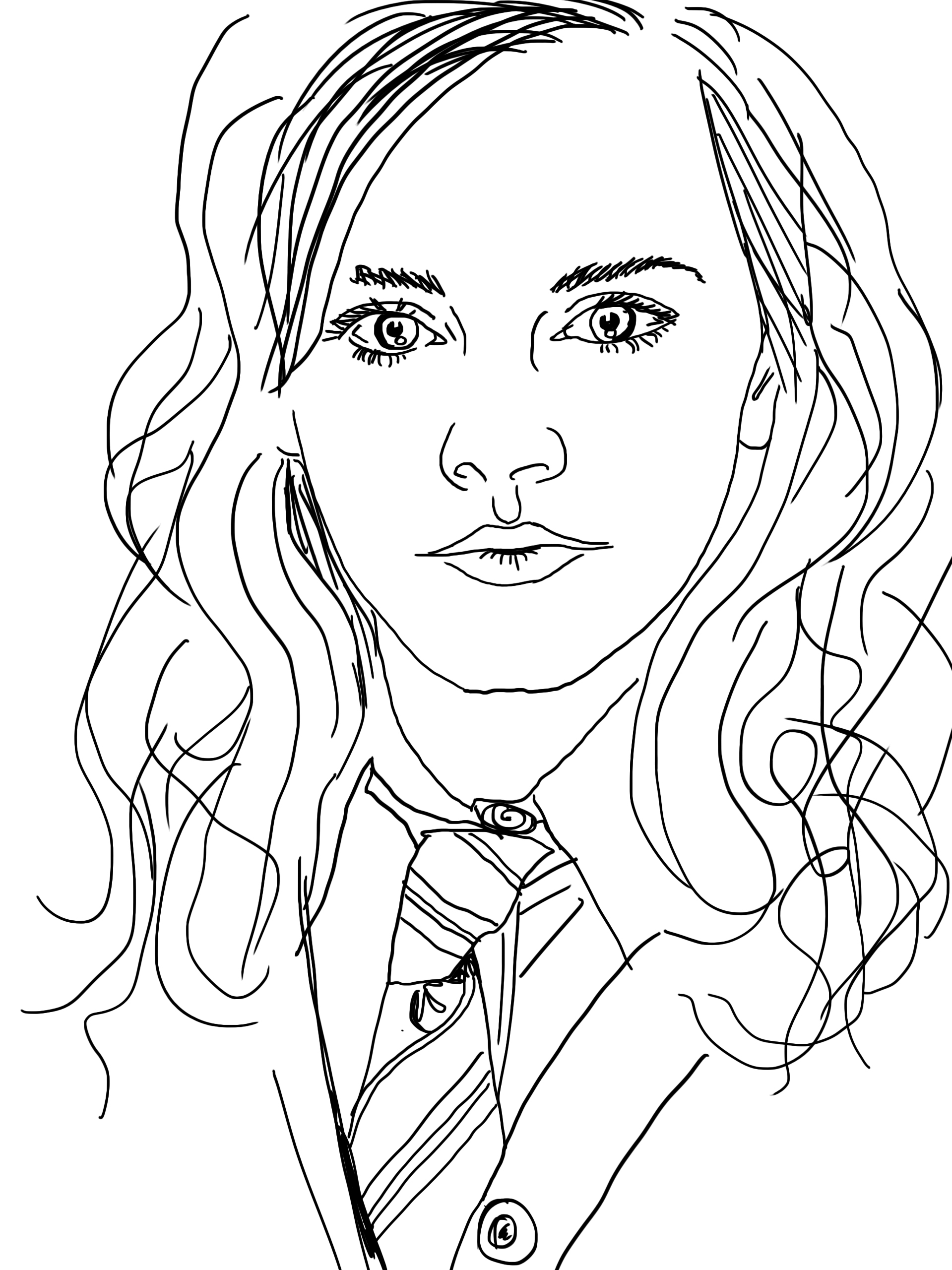 Harry Potter Hermione Pages Coloring Pages