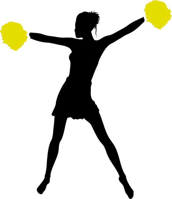 Silhouette Of Cheerleader at GetDrawings | Free download