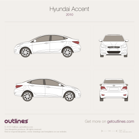 Hyundai Accent blueprint