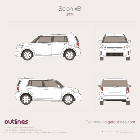 Scion xB blueprint