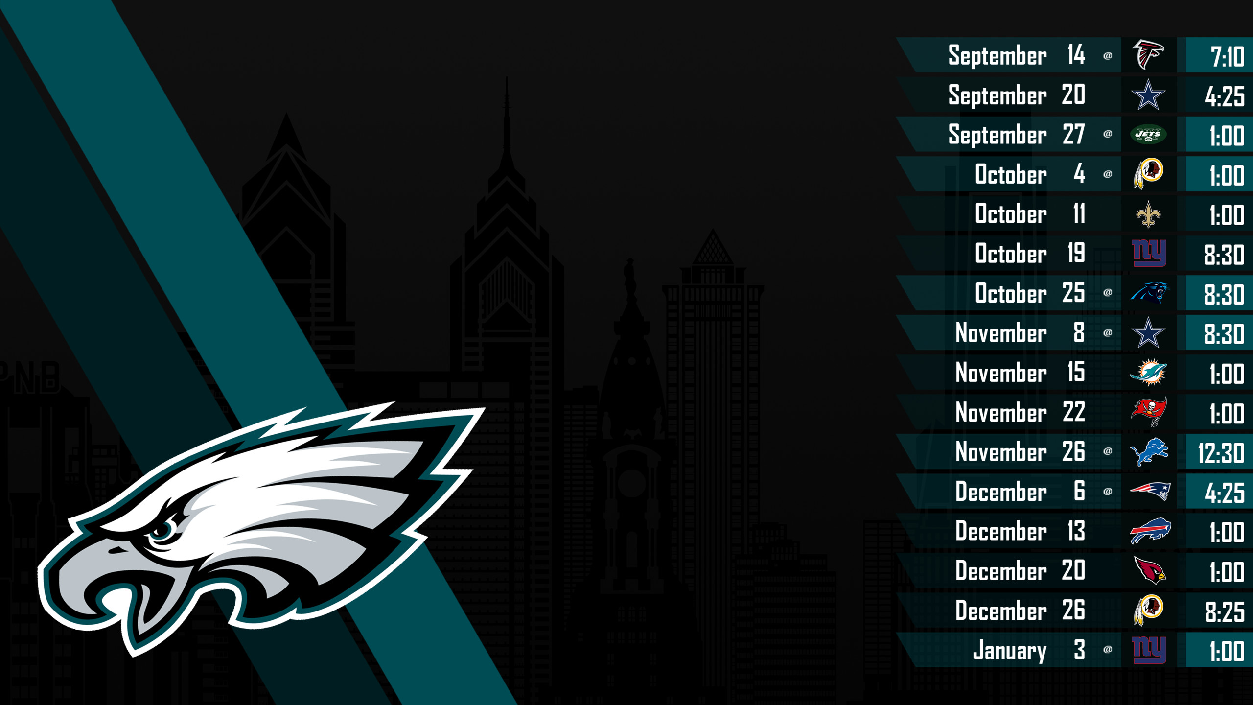 Eagles 2024 Schedule Wallpaper Free - Pippy Jsandye