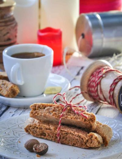 Gluten Free Gingerbread Biscotti tall