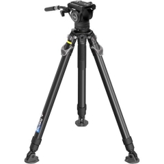 PINETA PEAK Photo & Video Carbon Fiber Tripod w/ HD Tripod Feet FH75