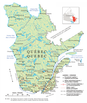 Carte du Québec