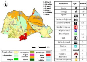 Carte de la délégation de Kairouan Nord