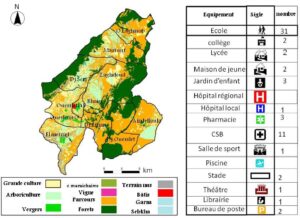 Carte de la délégation d’Oueslatia