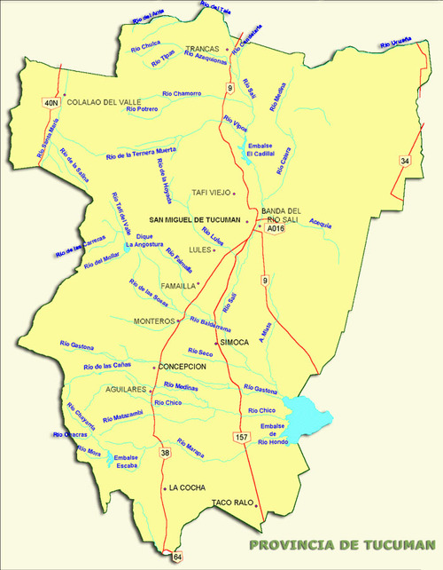 National Routes of the Province of Tucumán