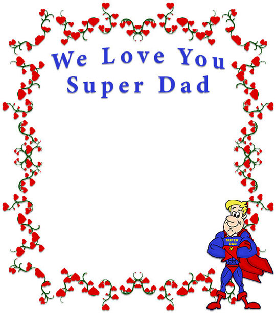 Free Father's Day Border Graphics Clipart Frames, 44% OFF