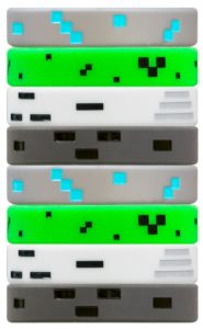 Pixellated Silicone Wristbands