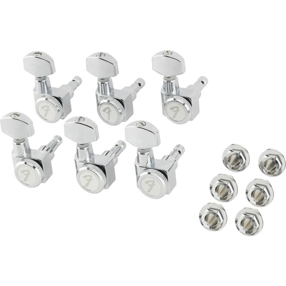 Fender Locking Tuning Machines for Strat / Tele  SHORT POST - Polished Chrome