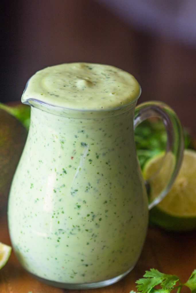 Healthy Creamy Avocado Cilantro Lime Dressing