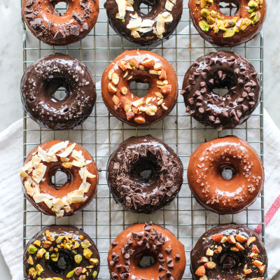 double chocolate donuts