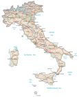 Italy Physical Map