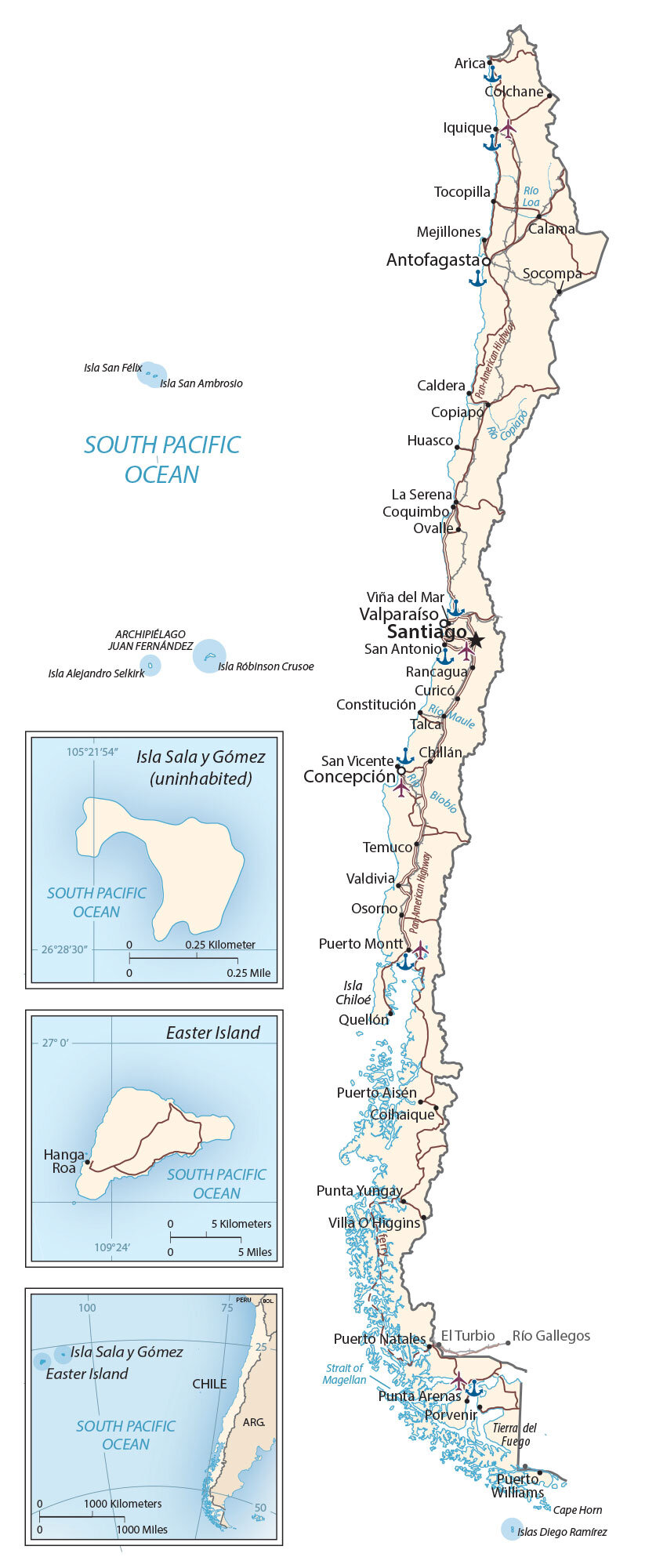 Neschopnost Mírný švýcarský chile islands map Zdravý Rodeo průměrný