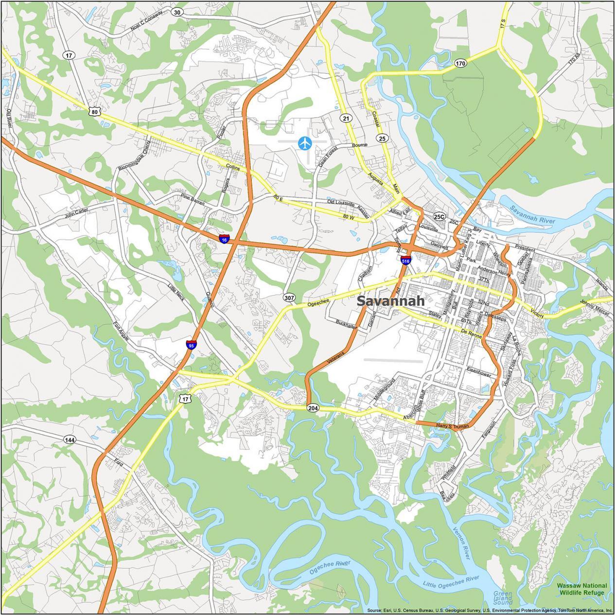 Savannah Road Map