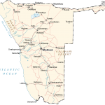 Namibia Map - GIS Geography