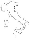 Italy Blank Map