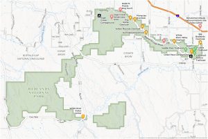 Badlands National Park Map