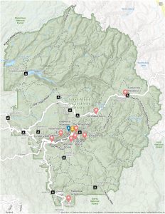 Yosemite National Park Map