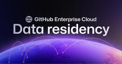 Image of a globe with GitHub Enterprise Cloud Data residency overlaying in the title