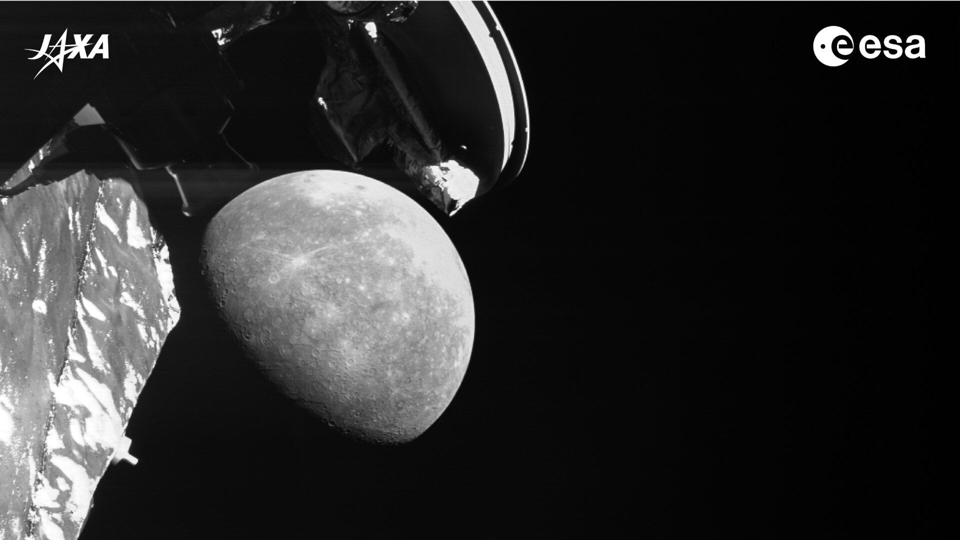 BepiColombo captured a farewell image of Mercury as it drifted farther away from the planet.