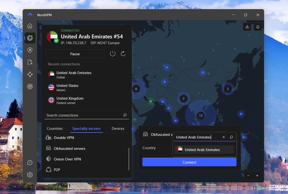Nordvpn Obfuscated Server Connected To Uae