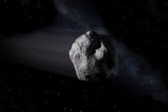 An illustration of an asteroid.