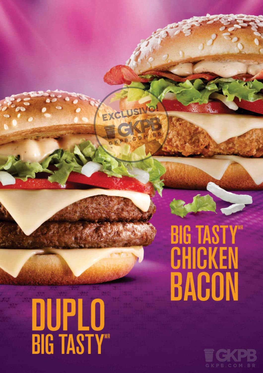 McDonald's anuncia Duplo Big Tasty e Big Tasty Chicken Bacon GKPB