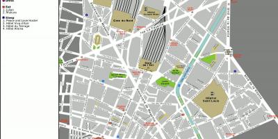 Mapa de 10 arrondissement