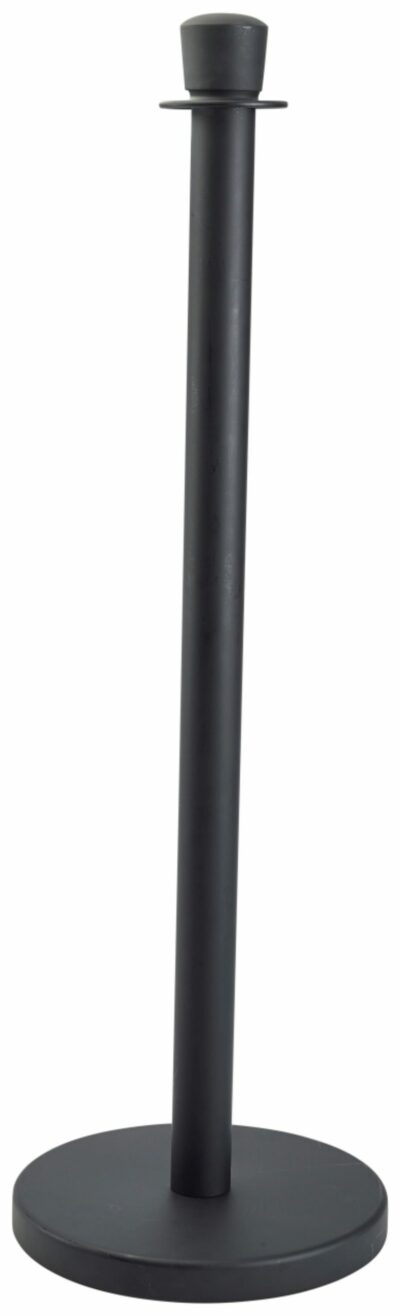 Genware Black Barrier Post