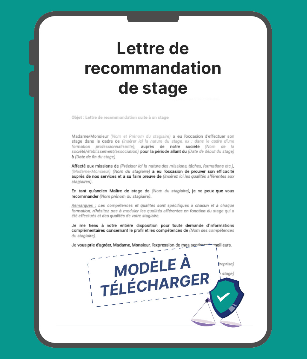 Lettre de recommandation de stage : modèle à télécharger (2023)