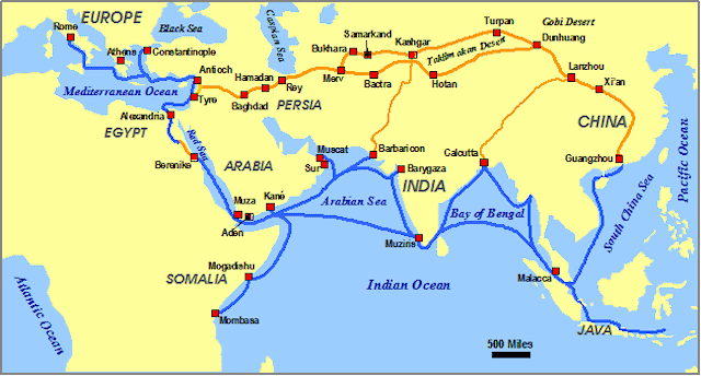 Silk Road in Medieval Times