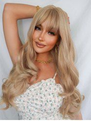 Fluffy Long Wavy Full Bang Synthetic Wig -  