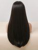 Long Straight Full Bang Hime Cut Synthetic Wig -  