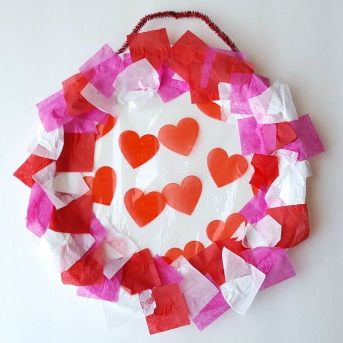 valentines day wreath square