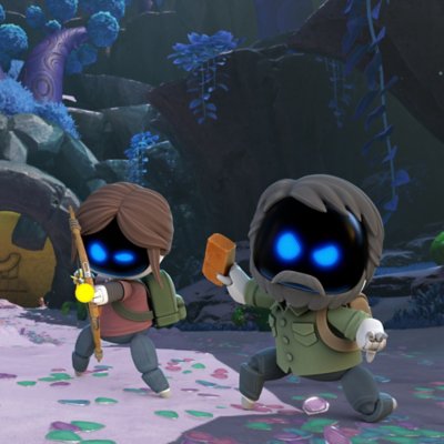 أفراد مهمون في Astro Bot‏ - شخصيتي إيلي وجويل من لعبة The Last of Us