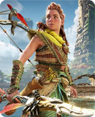 Horizon Forbidden West artwork featuring Aloy holding her spear