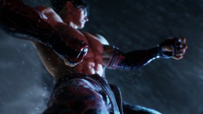 Tekken 8 screenshot showing a close-up of a hand forming a punch