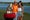 Rickie Fowler and his girlfriend Allison Stokke poses with the trophy during the final round of the Hero World Challenge at Albany course on December 3, 2017 in Nassau, Bahamas.