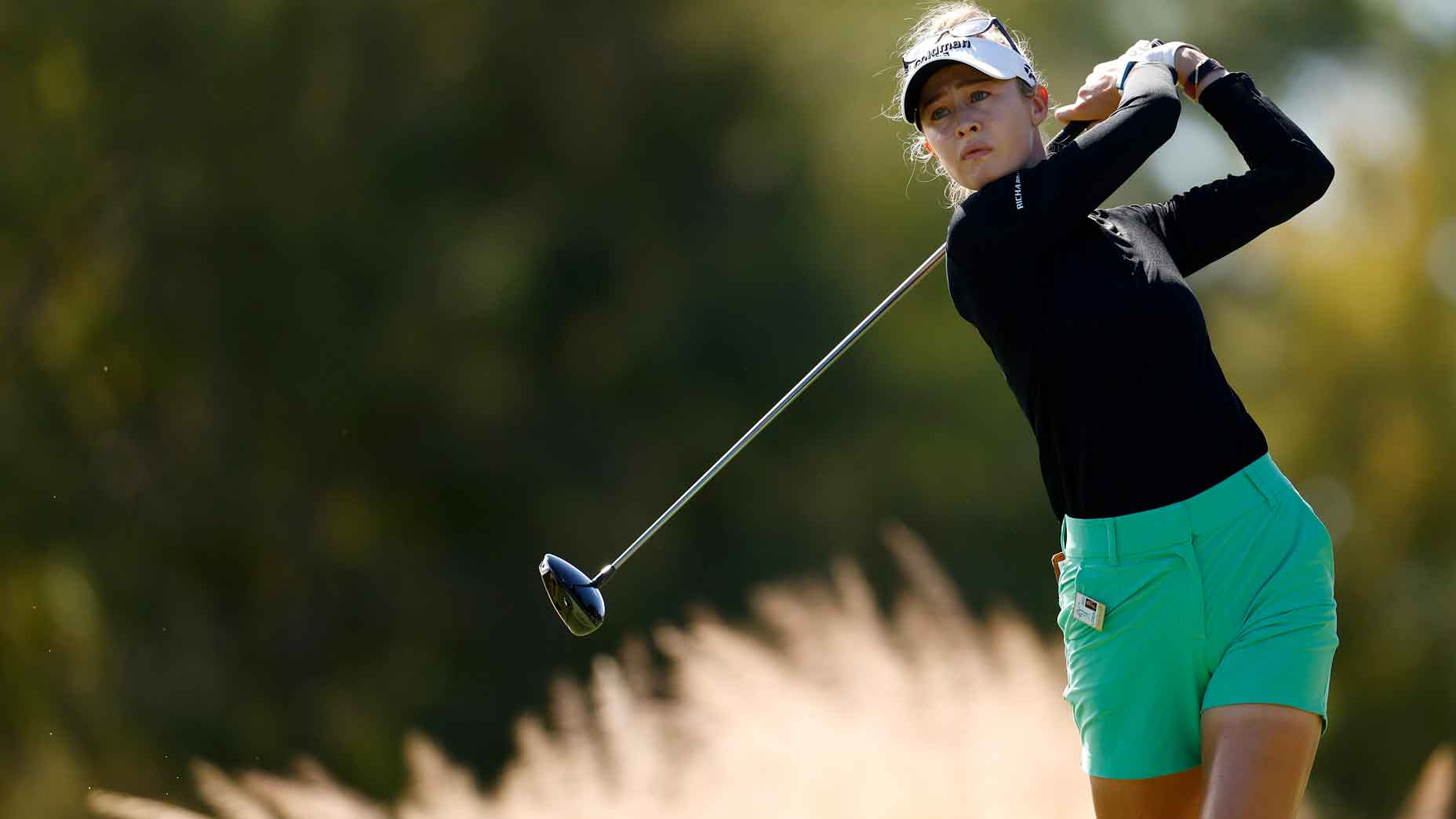 nelly korda swings during the 2024 cme group tour championship