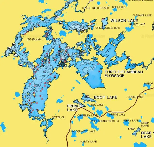 Turtle-Flambeau Flowage Lake Stats