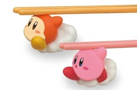 Kirby-themed chopsticks and chopstick holders releasing in Japan