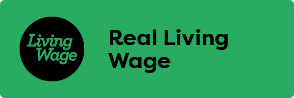 Real Living Wage button