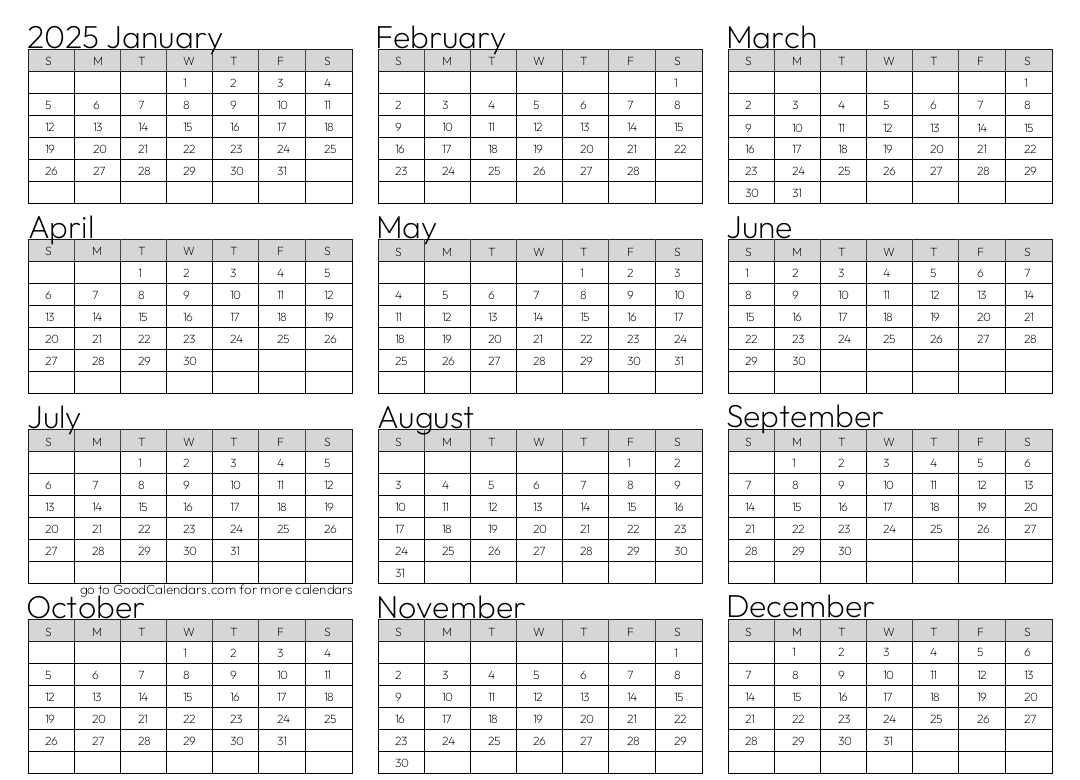 2025 Calendar Layout: A Comprehensive Guide - Calendrier 2025 2026 Gratuit