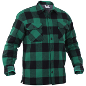 Ultra Force Mens Extra Heavyweight Buffalo Plaid Sherpa-Lined Flannel Shirts