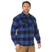 Ultra Force Mens Extra Heavyweight Buffalo Plaid Sherpa-Lined Flannel Shirts