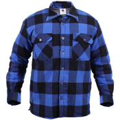 Ultra Force Mens Extra Heavyweight Buffalo Plaid Sherpa-Lined Flannel Shirts