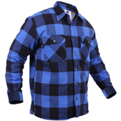 Ultra Force Mens Extra Heavyweight Buffalo Plaid Sherpa-Lined Flannel Shirts